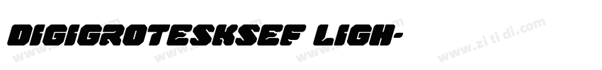 DigiGroteskSEF Ligh字体转换